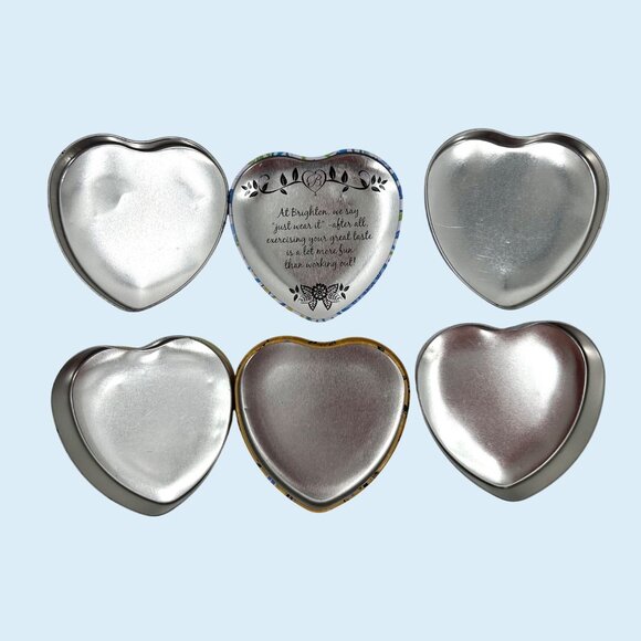 LOT OF 3 BRIGHTON COLLECTIBLE HEART-SHAPED DECORATIVE JEWELRY TINS - Picture 5 of 6